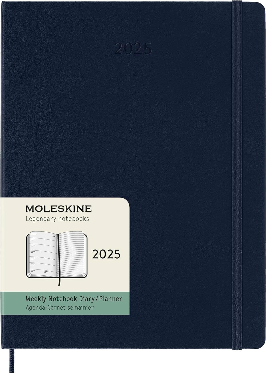 MOLESKINE 2025 12 Month Weekly Notebook Hard Cover Diary Extra La