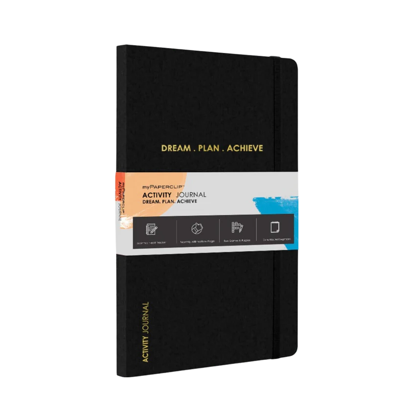 Activity Journal-Ruled-Black