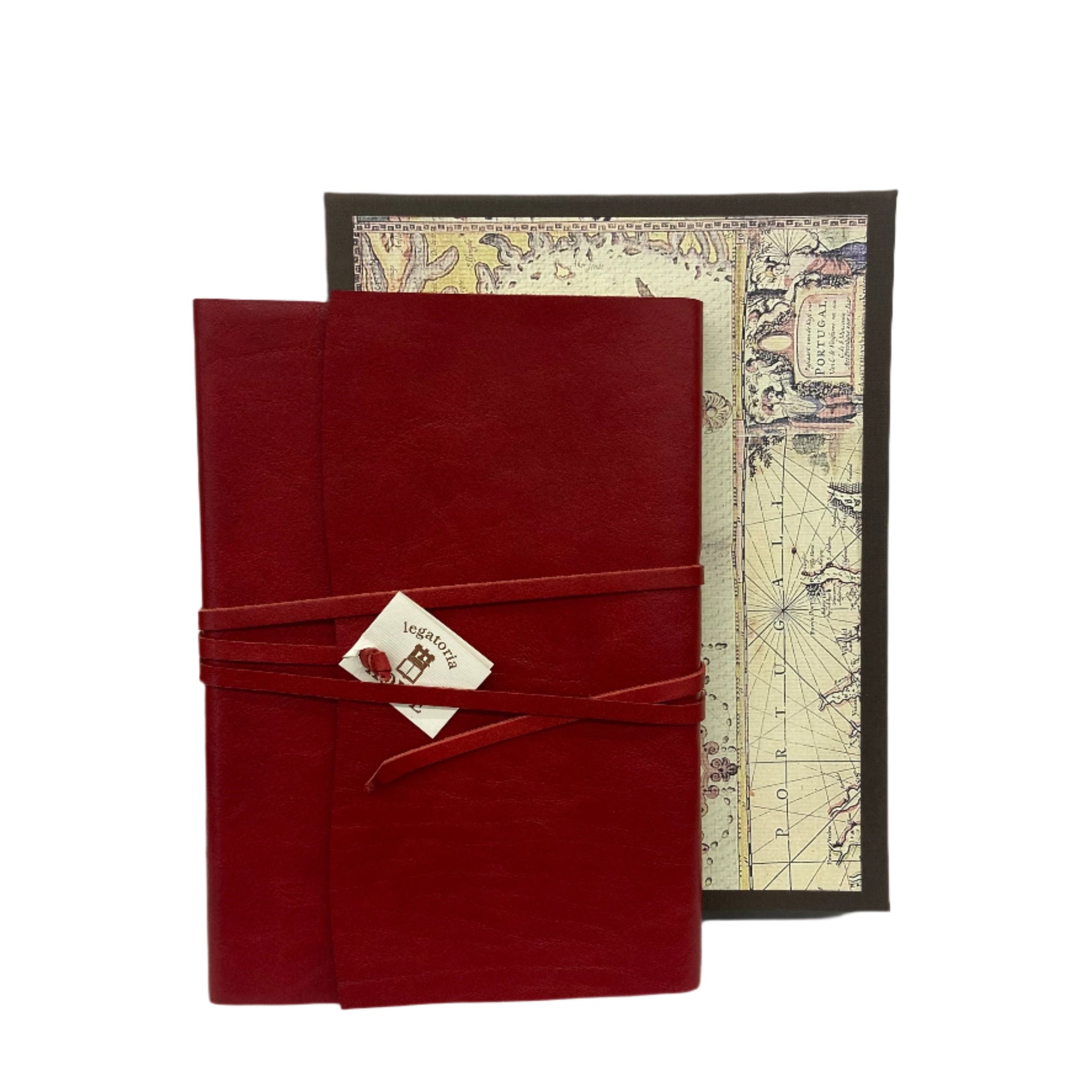 Wrap Leather Journal Medioevalis Oxblood Medium