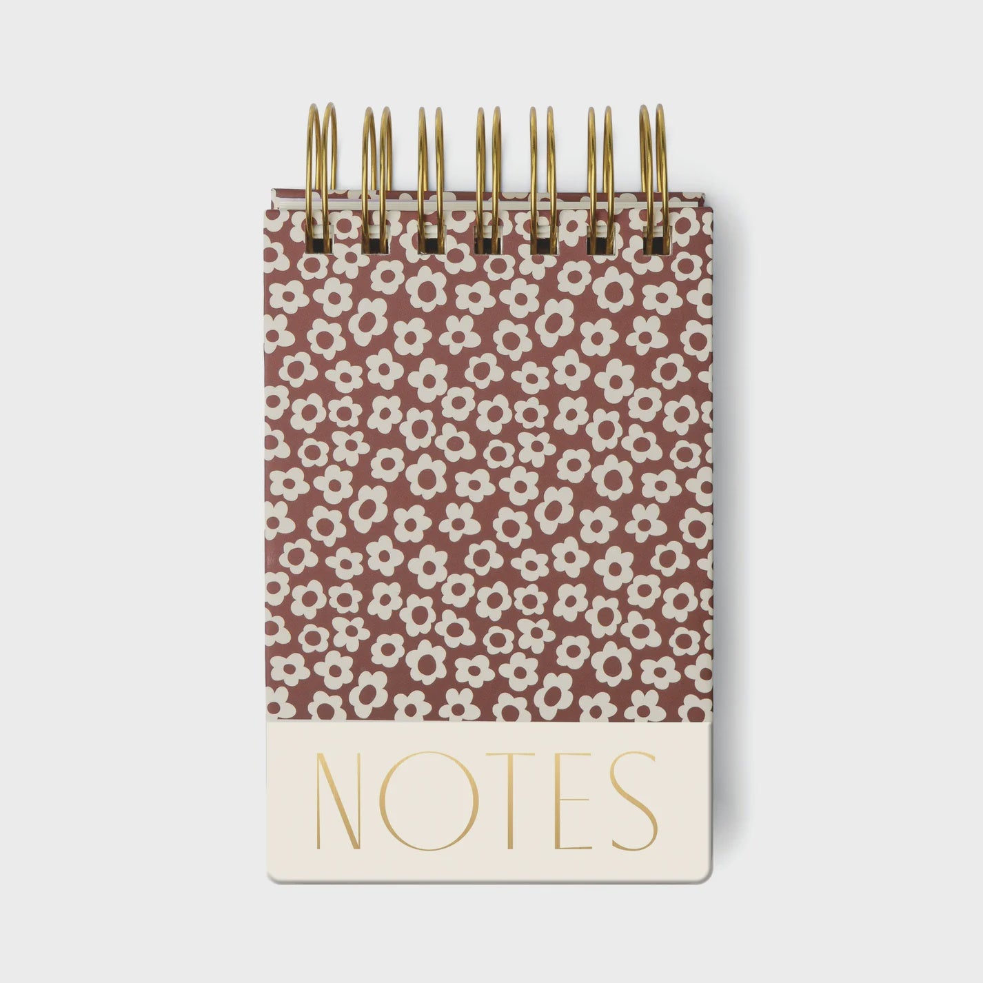 Chunky Notepad - Burgundy Groovy Floral