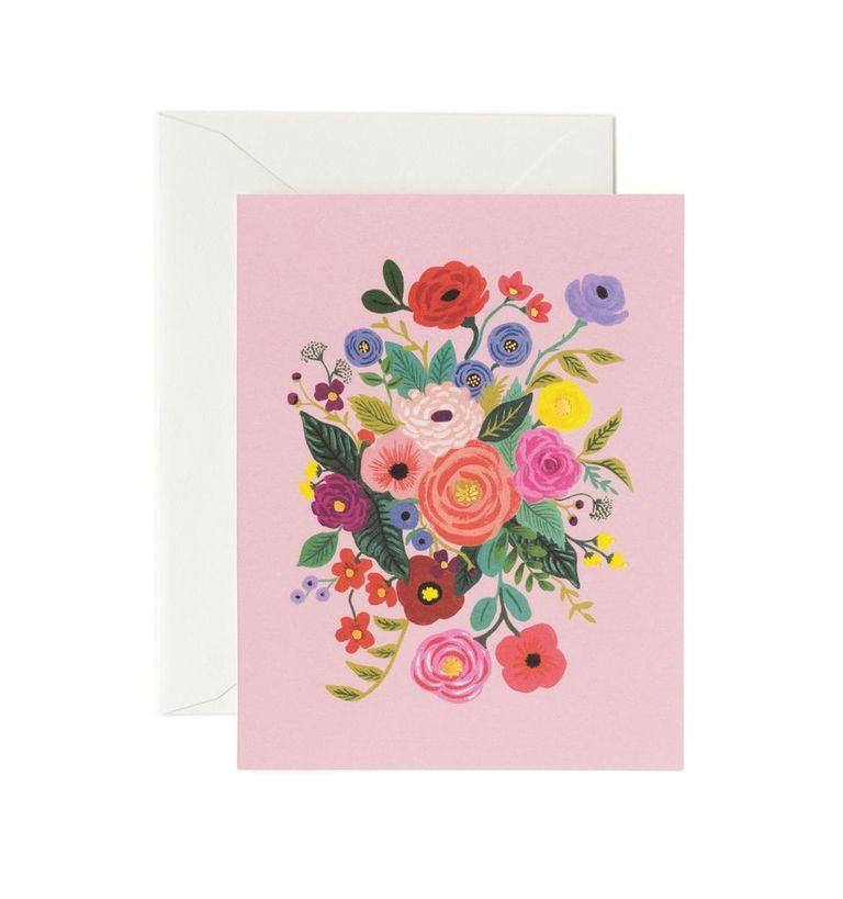 Rifle Paper Co - Single Card - Garden Party Rose - Handworks Nouveau Paperie